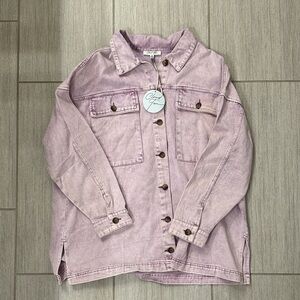 Women's Light Purple Denim Jacket